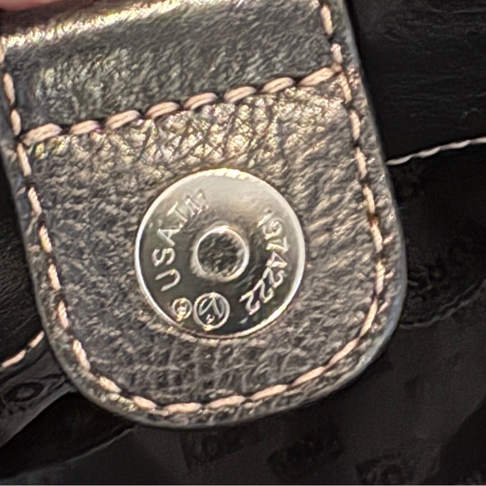 Michael Kors Black Python Leather Hamilton Purse - Picture 11 of 11